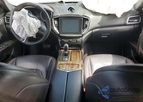 2017 Maserati Ghibli S z USA, uszkodzony, nr VIN ZAM57RTL0H1196406